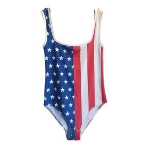 Tipsy Elves Blue and Red Bodysuit